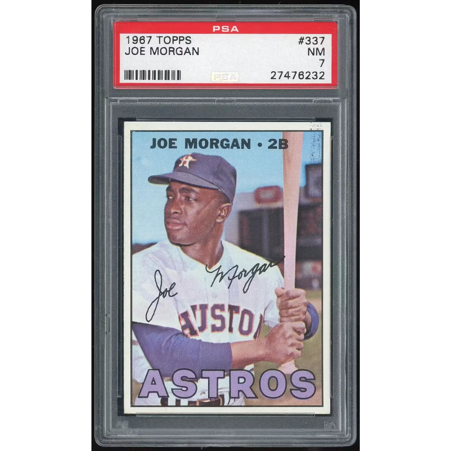 Joe Morgan 1967 Topps #337 Baseball Card | PSA 7