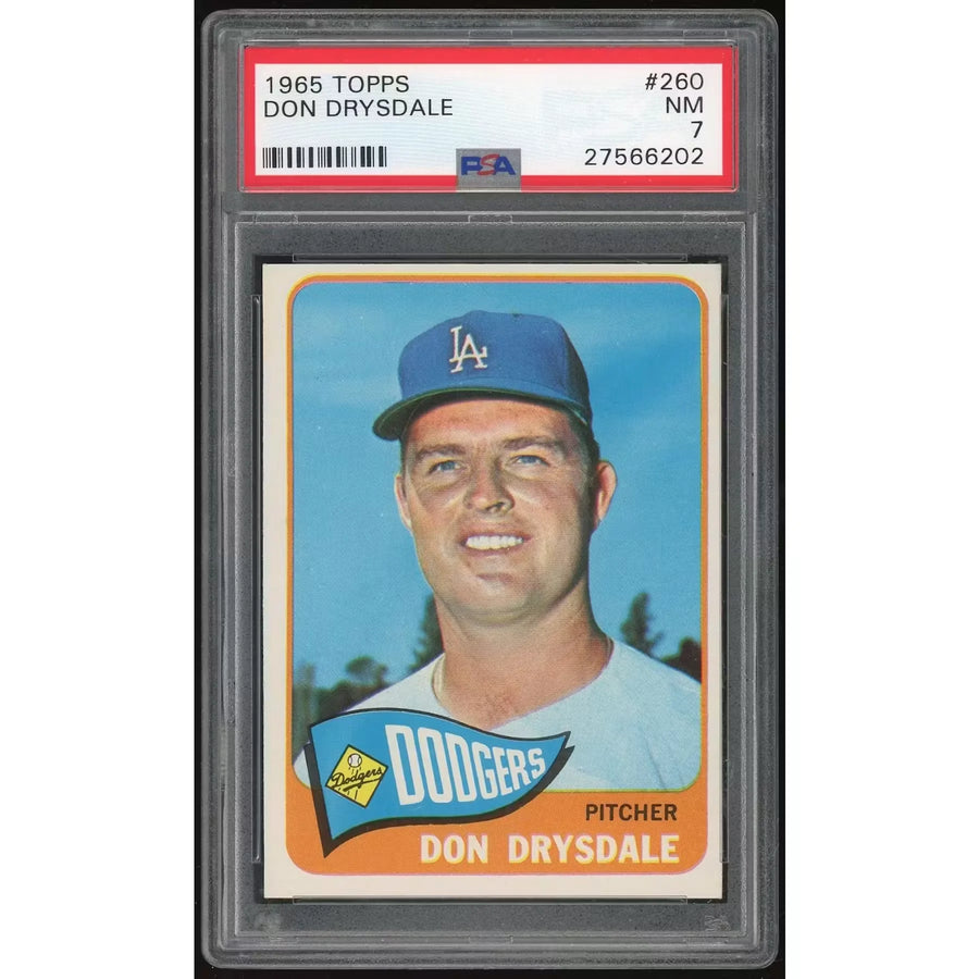 Don Drysdale 1965 Topps Card #260 | PSA 7