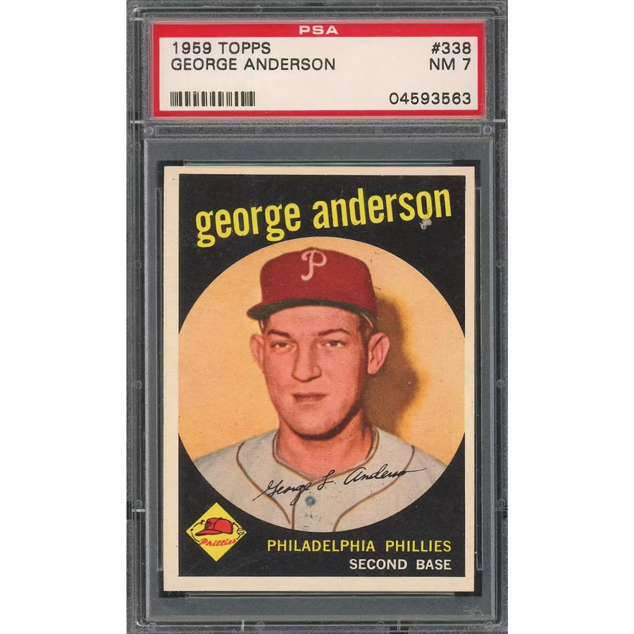 Sparky Anderson 1959 Topps #338 Rookie Card | PSA 7