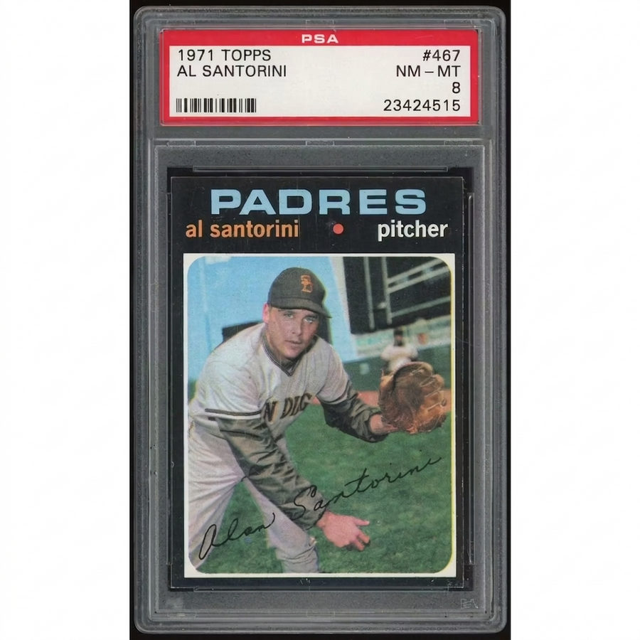 Al Santorini 1971 Topps #467 Baseball Card | PSA 8