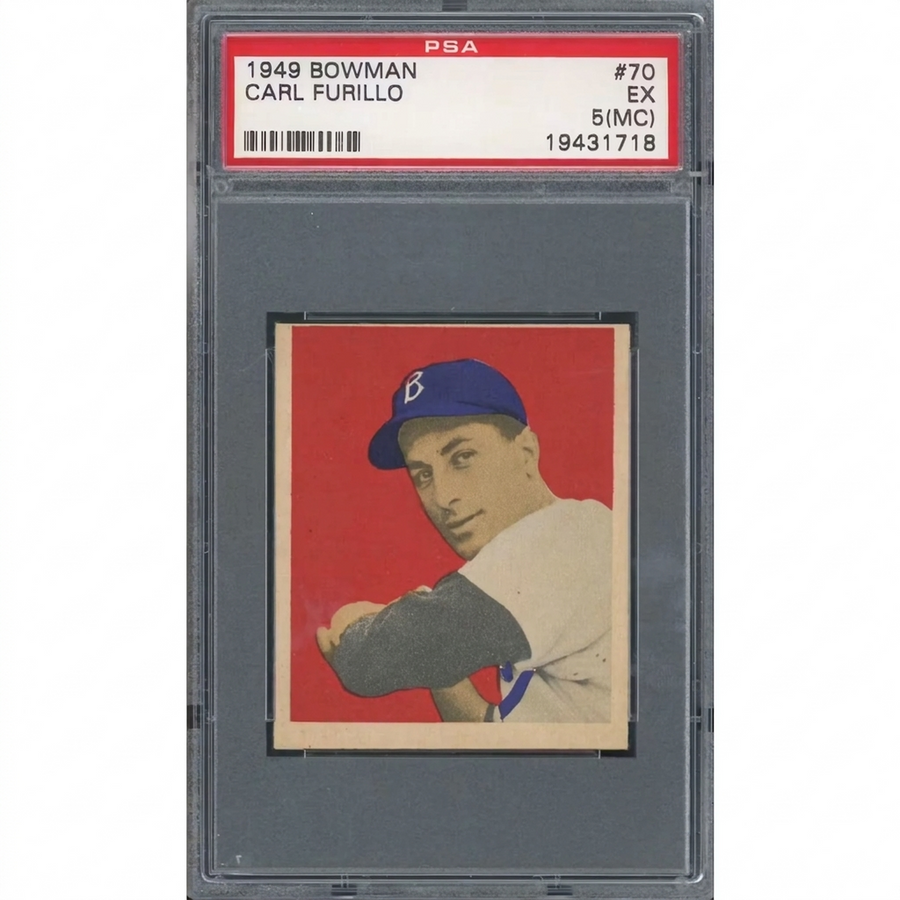 Carl Furillo 1949 Bowman #70 Rookie Card | PSA 5