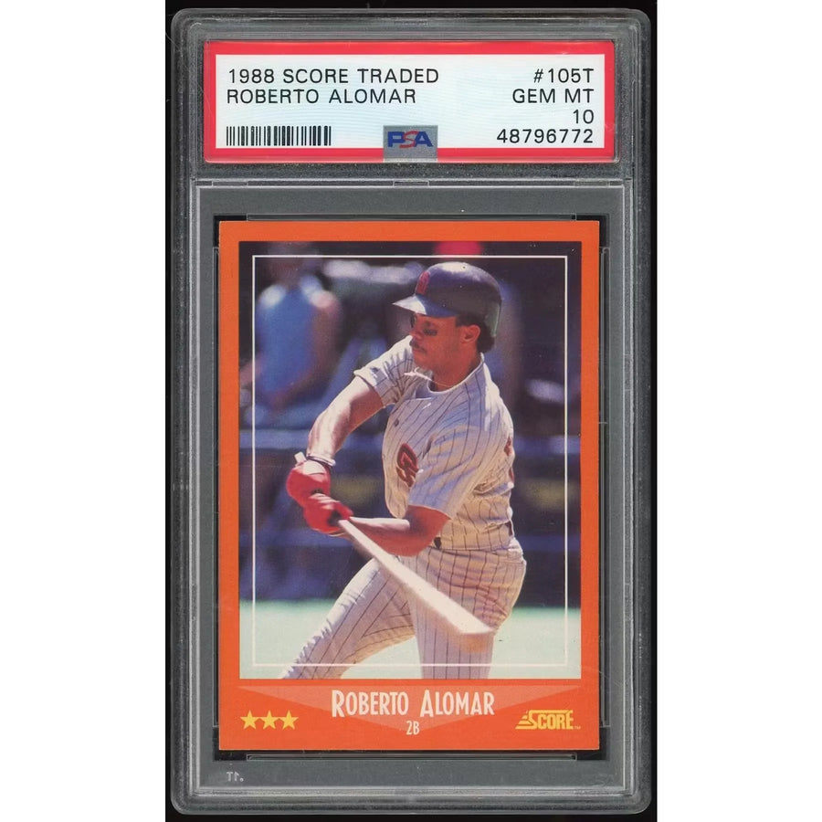 Roberto Alomar 1988 Score Rookies & Traded #105T Card | PSA 10