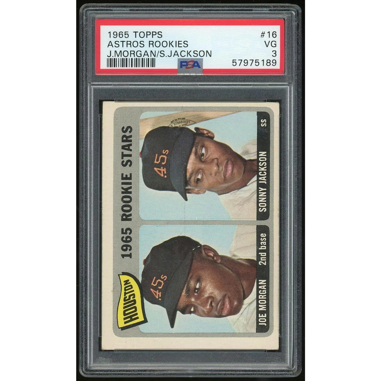 Joe Morgan 1965 Topps #16 Rookie Card | PSA 3