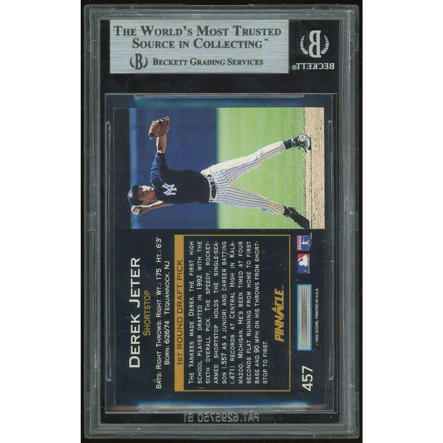 Derek Jeter 1993 Pinnacle #457 Rookie Card | BGS 9