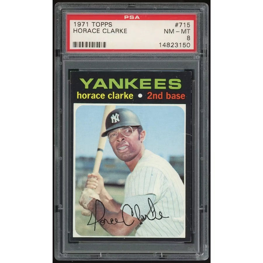 Horace Clarke 1971 Topps #715 Baseball Card | PSA 8