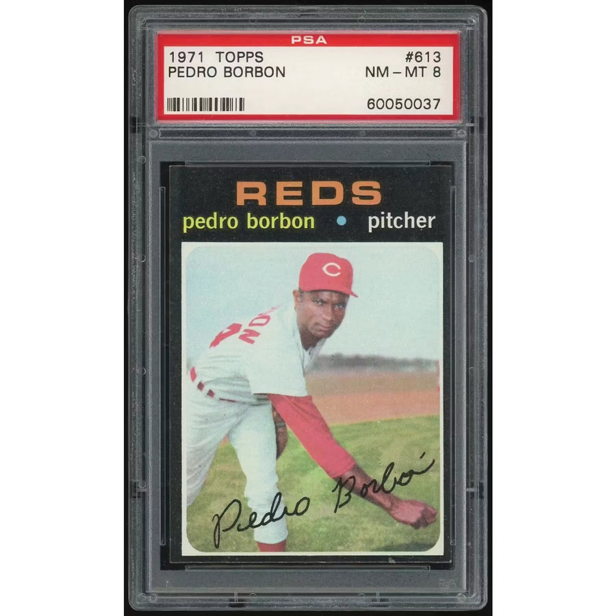 Pedro Borbon 1971 Topps #613 Baseball Card | PSA 8