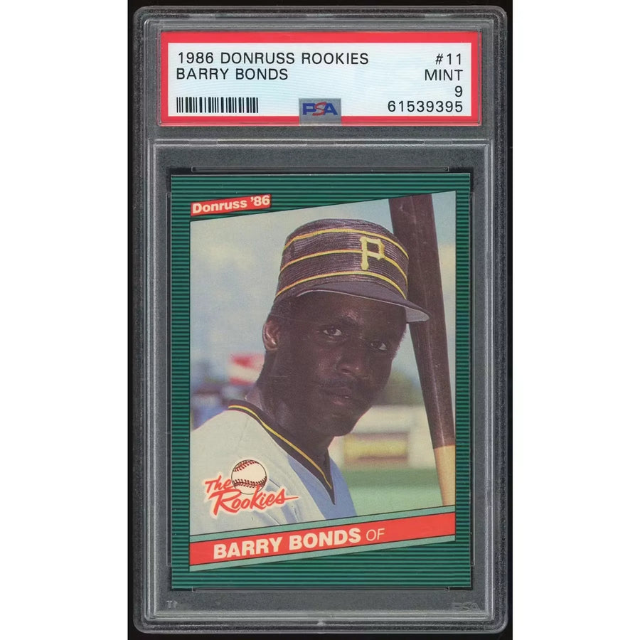 Barry Bonds 1986 Donruss The Rookies #11 Card | PSA 9 XRC