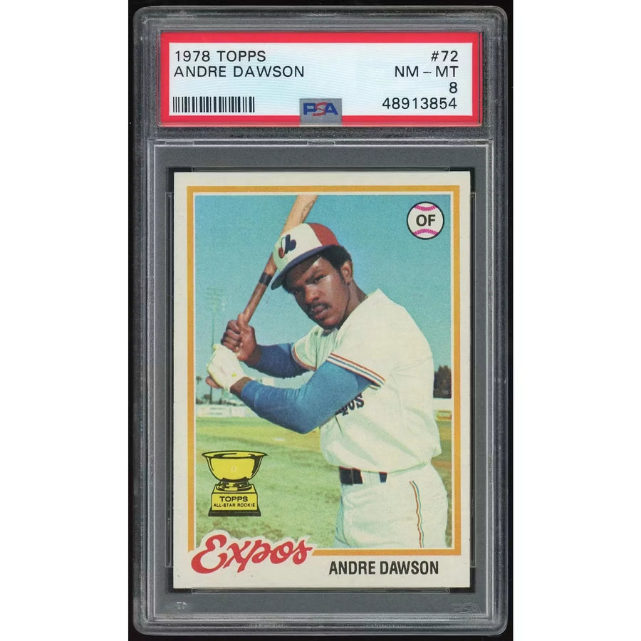Andre Dawson 1978 Topps #72 Baseball Card | PSA 8