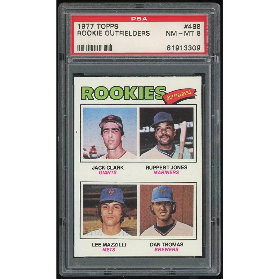 1977 Topps #488 Jack Clark Rookie Card | PSA 8
