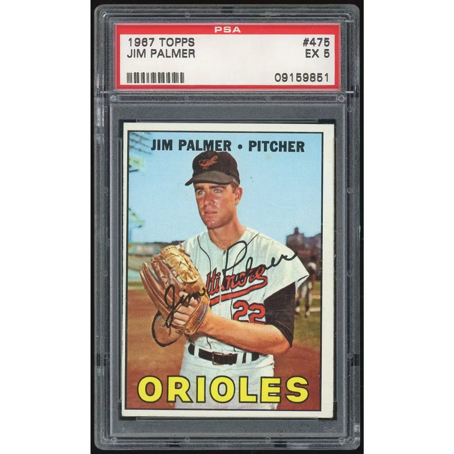 Jim Palmer 1967 Topps #475 Baseball Card | PSA 5