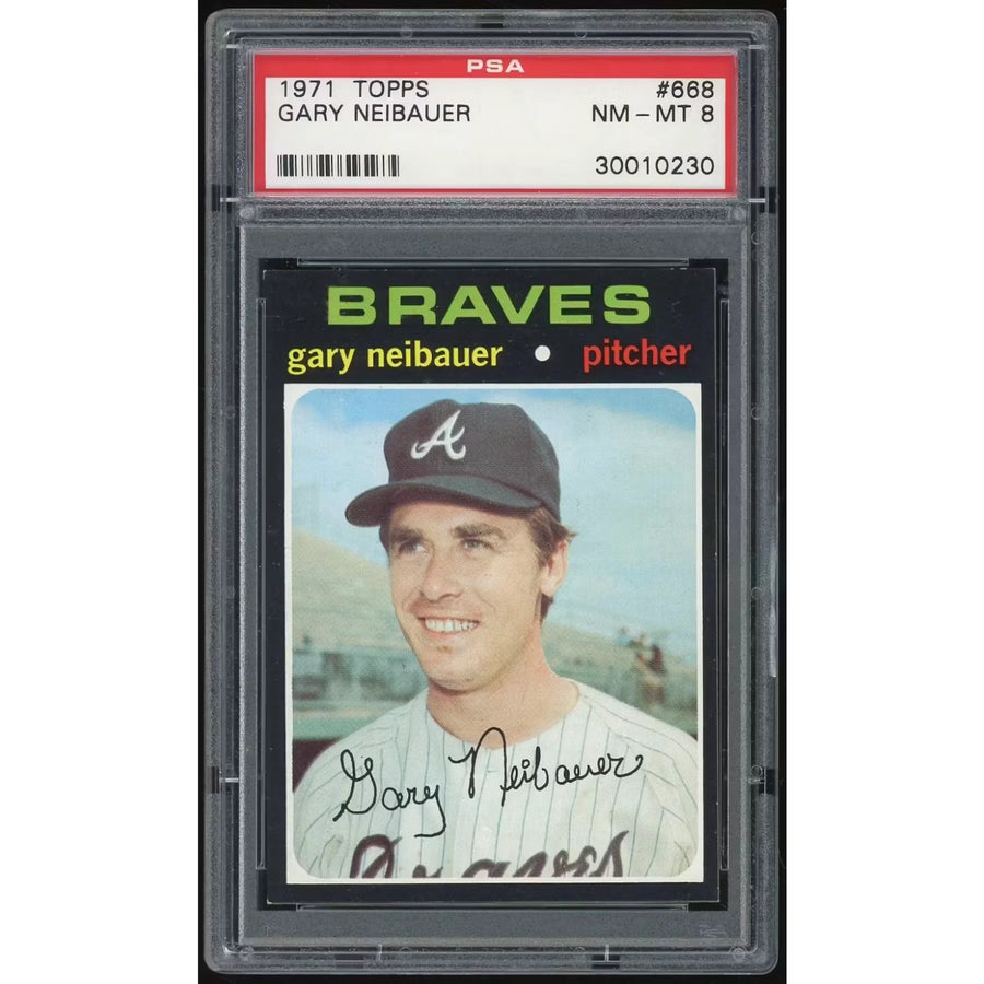 Gary Neibauer 1971 Topps #668 Baseball Card | PSA 8