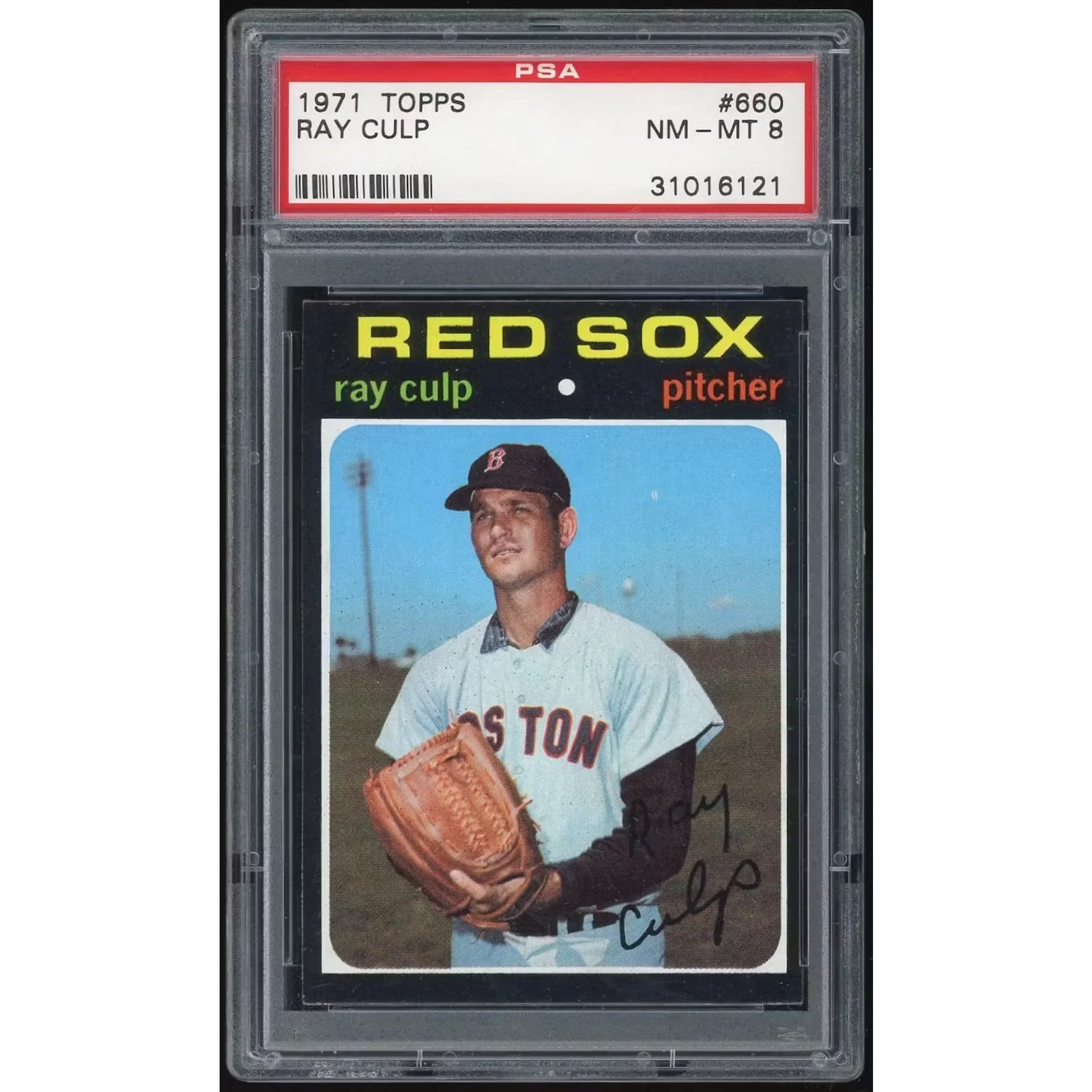 Ray Culp 1971 Topps #660 Baseball Card | PSA 8
