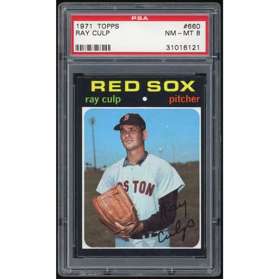 Ray Culp 1971 Topps #660 Baseball Card | PSA 8