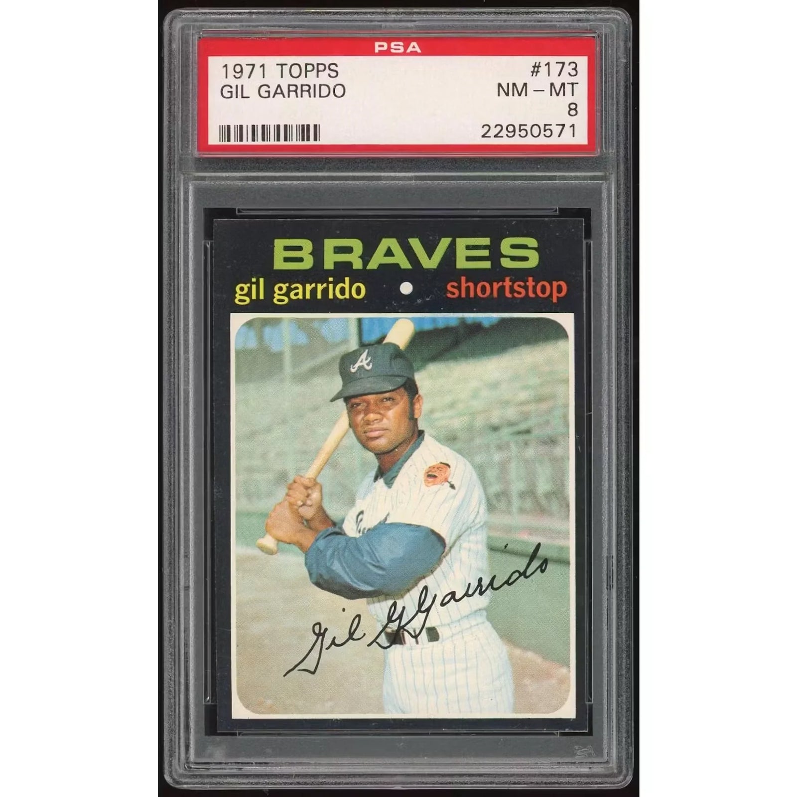 Gil Garrido 1971 Topps #173 Baseball Card | PSA 8