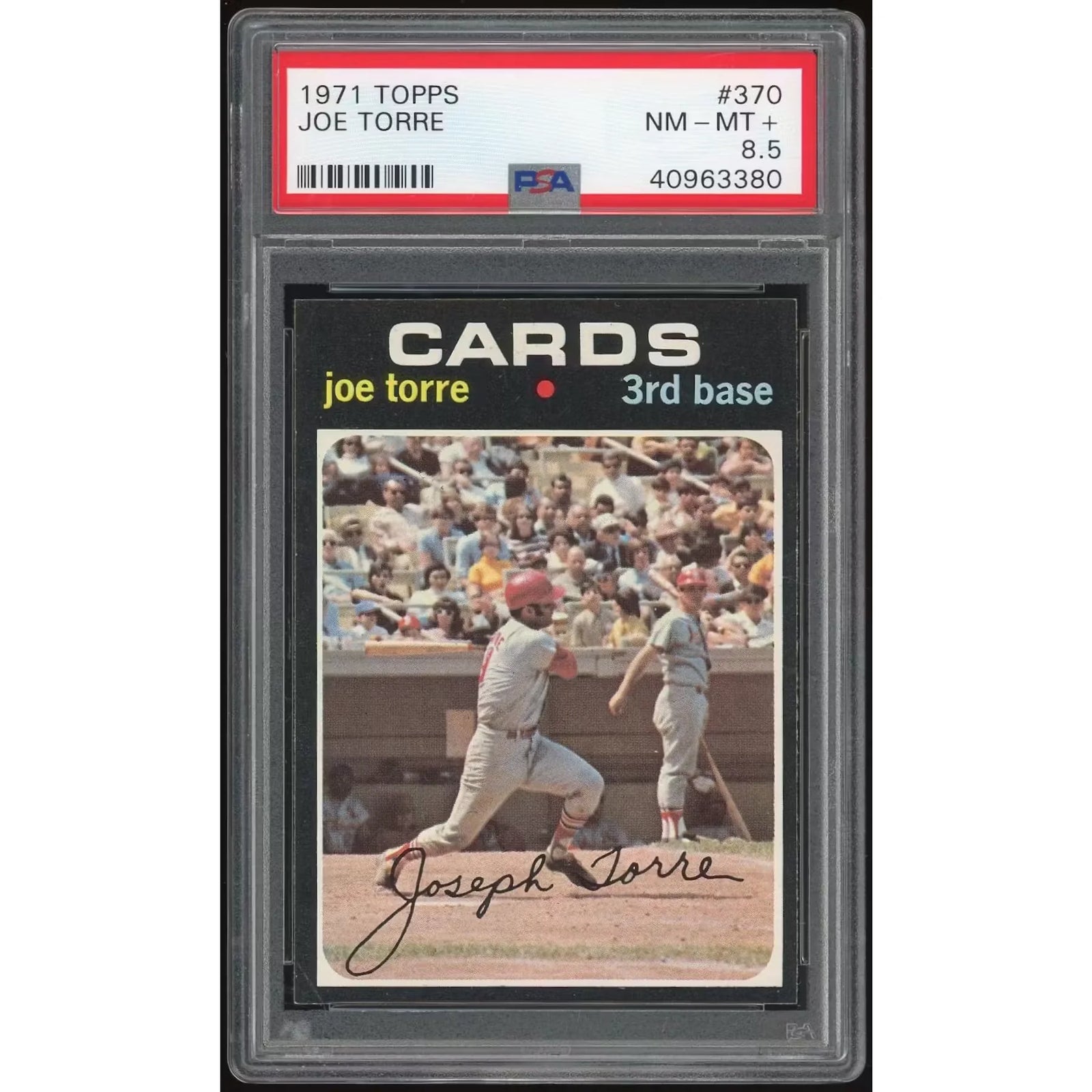 Joe Torre 1971 Topps #370 Baseball Card | PSA 8.5