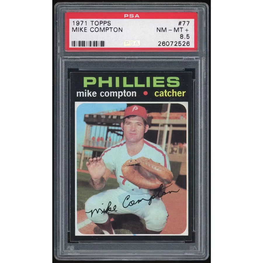 Mike Compton 1971 Topps #77 Rookie Card | PSA 8.5