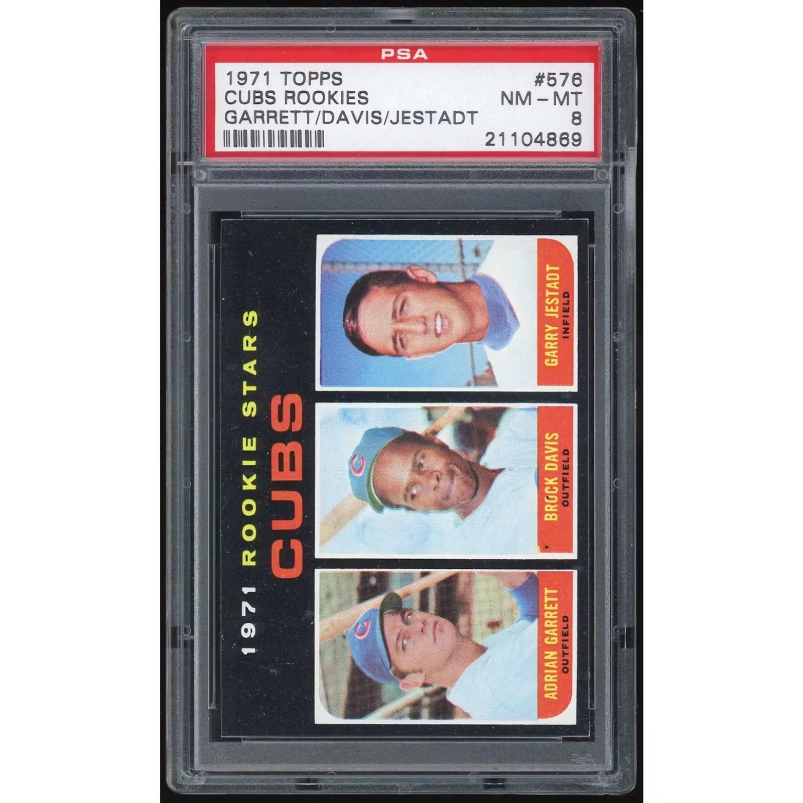 1971 Topps #576 Cubs Rookies Card | PSA 8