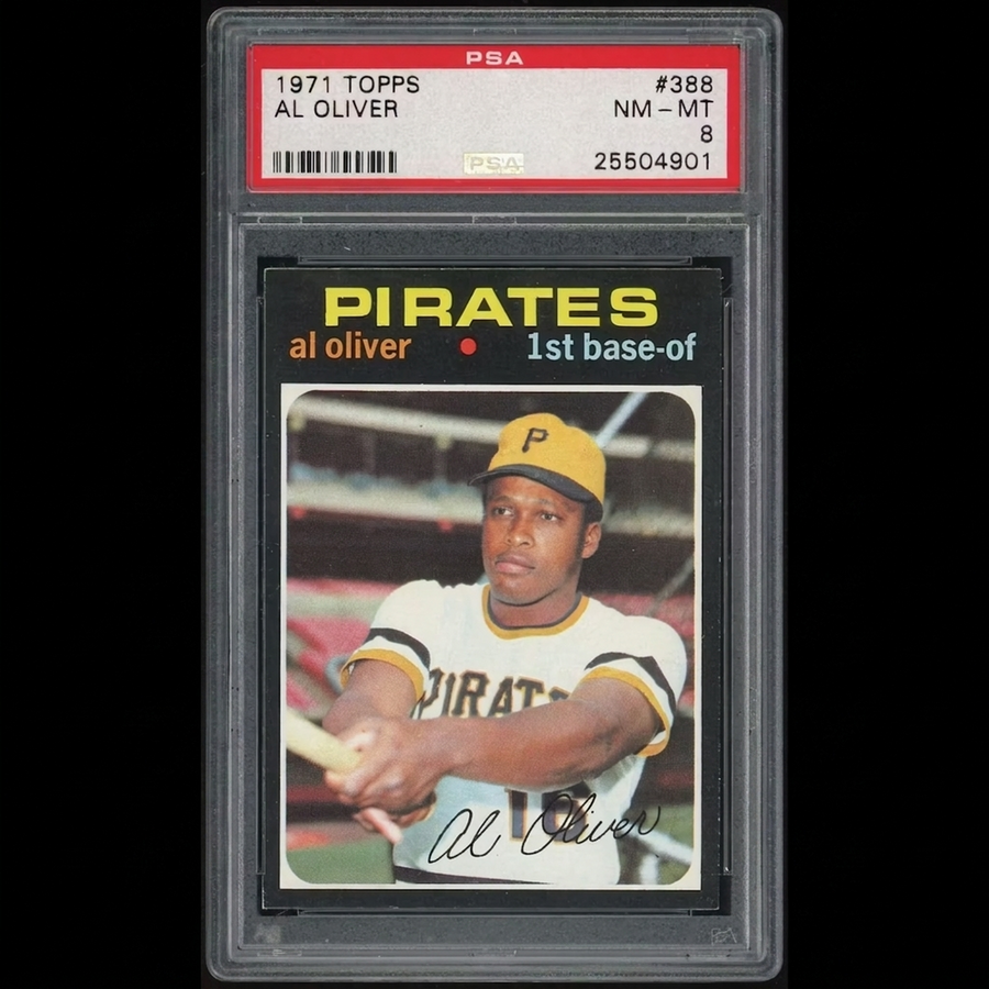Al Oliver 1971 Topps #388 Baseball Card | PSA 8