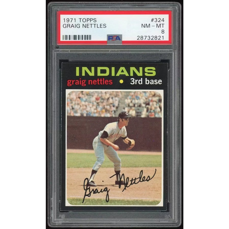 Graig Nettles 1971 Topps #324 Baseball Card | PSA 8
