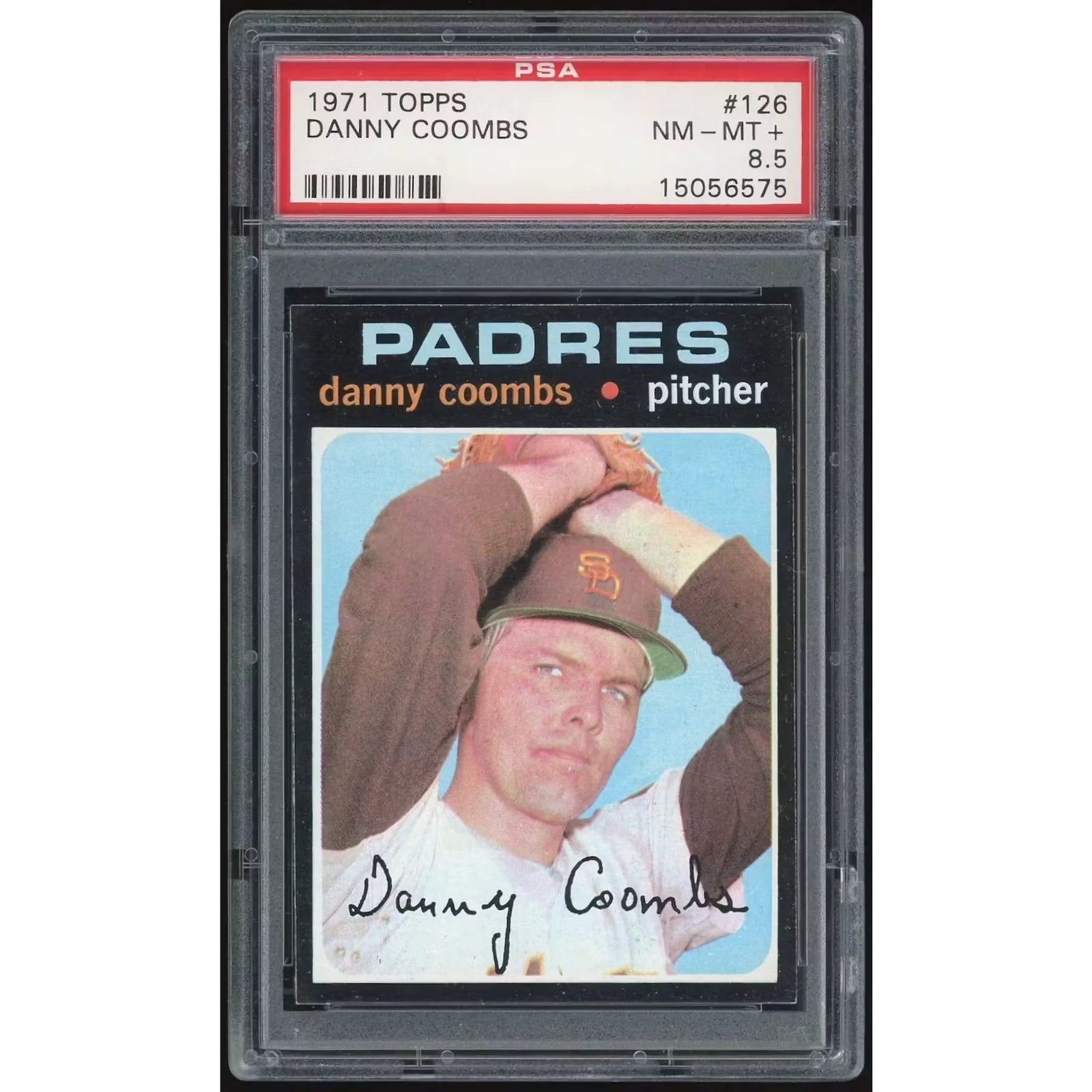 Danny Coombs 1971 Topps #126 Baseball Card | PSA 8.5