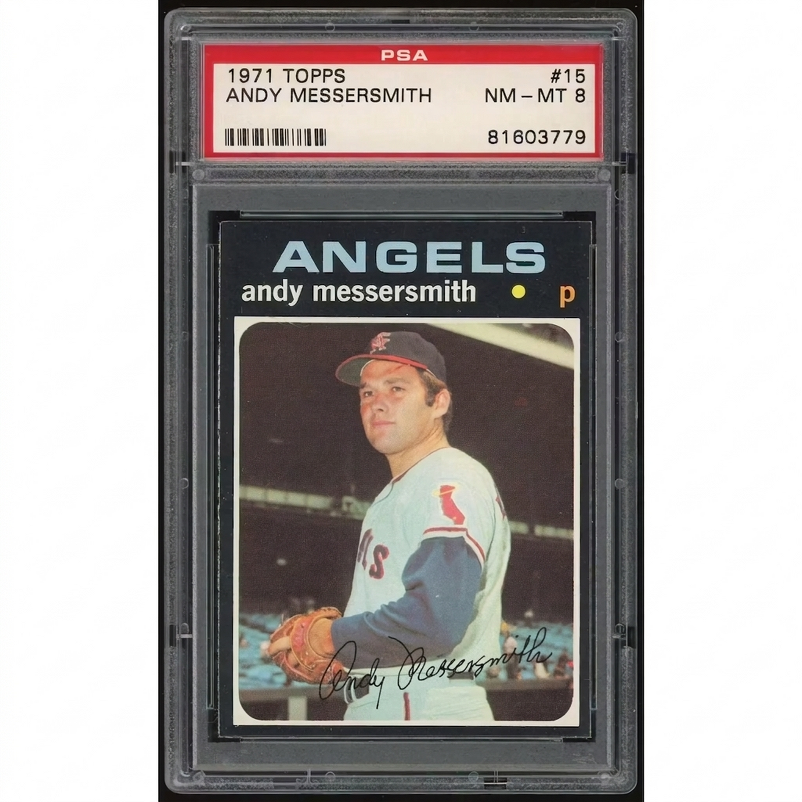 Andy Messersmith 1971 Topps #15 Baseball Card | PSA 8