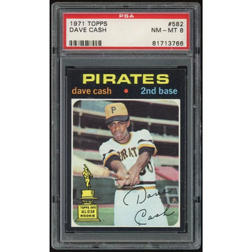 Dave Cash 1971 Topps #582 | PSA 8