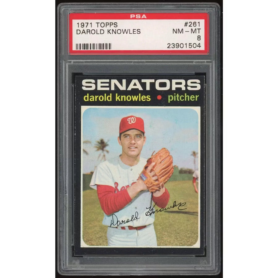 Darold Knowles 1971 Topps Card #261 | PSA 8