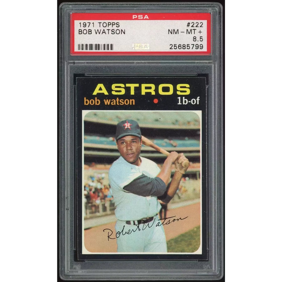 Bob Watson 1971 Topps #222 Baseball Card | PSA 8.5