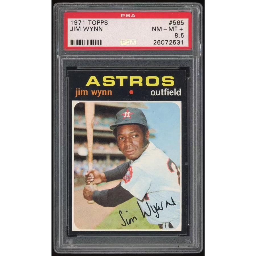 Jim Wynn 1971 Topps #565 Baseball Card | PSA 8.5