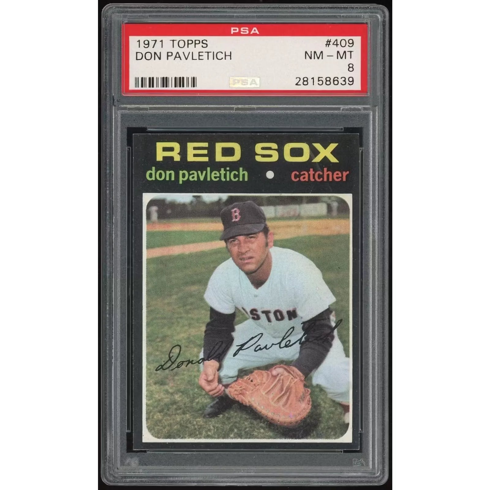 Don Pavletich 1971 Topps #409 Baseball Card | PSA 8