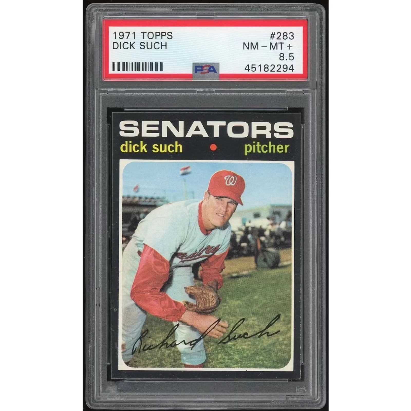 Dick Such 1971 Topps #283 Baseball Card | PSA 8.5