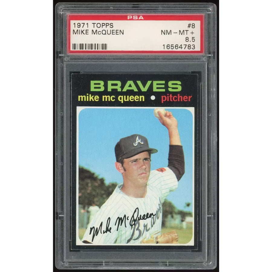 Mike McQueen 1971 Topps #8 Baseball Card | PSA 8.5