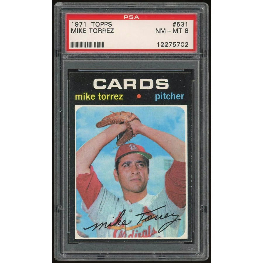 1971 Topps #531 Mike Torrez Baseball Card | PSA 8
