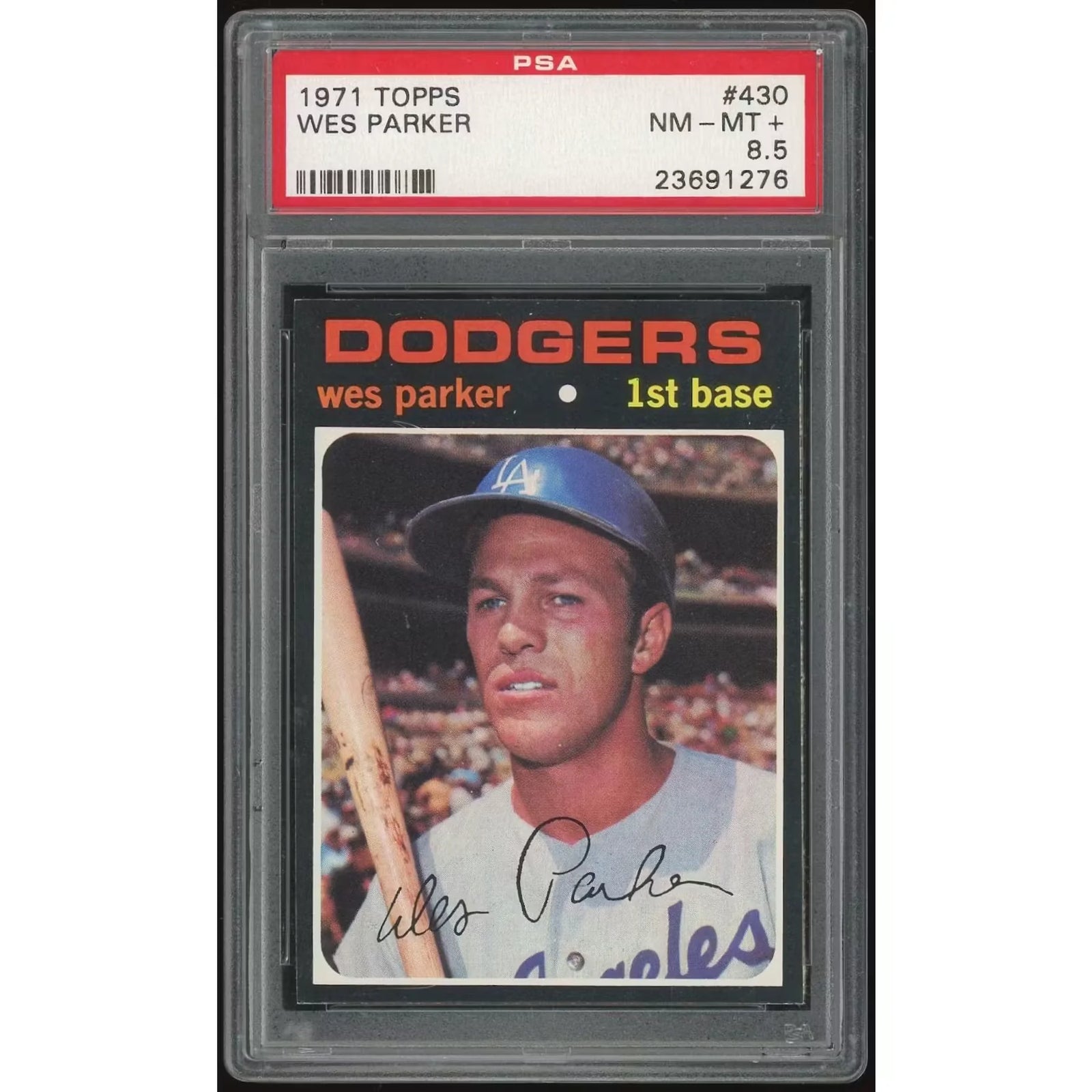 Wes Parker 1971 Topps #430 Baseball Card | PSA 8.5