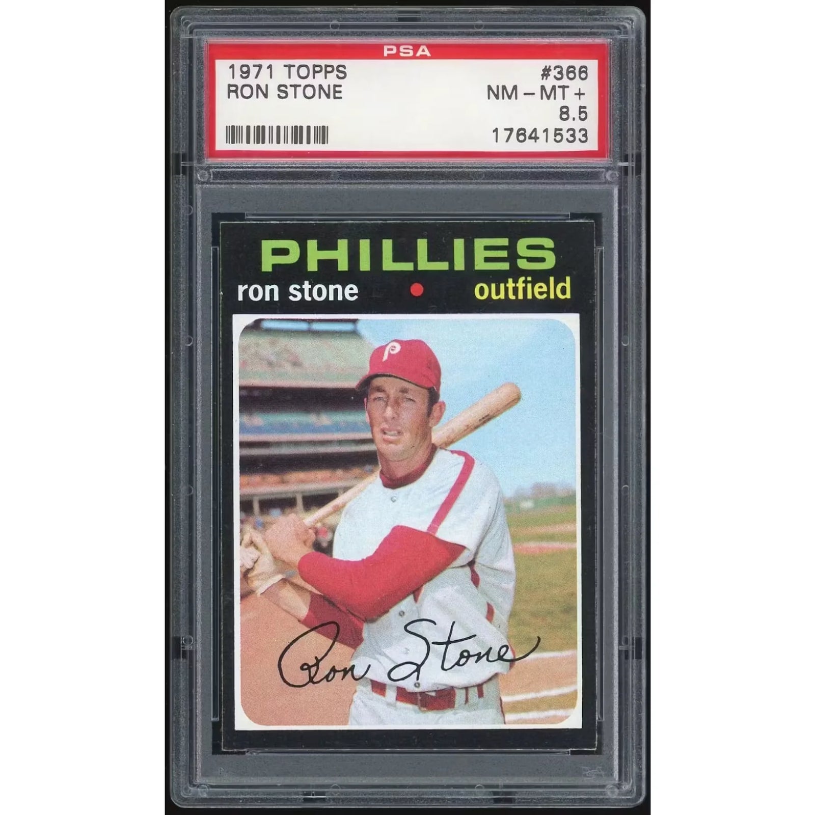 Ron Stone 1971 Topps #366 Baseball Card | PSA 8.5