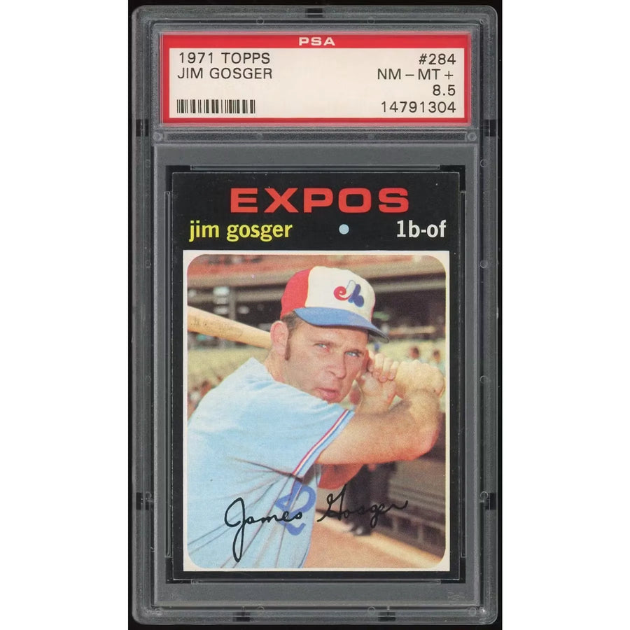 Jim Gosger 1971 Topps #284 Baseball Card | PSA 8.5