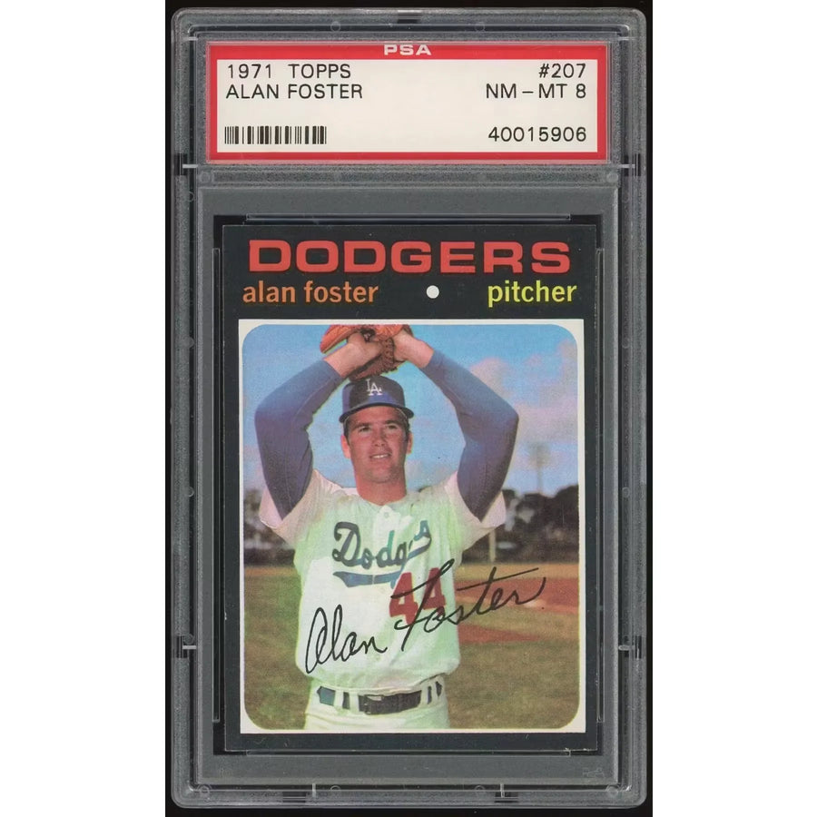 1971 Topps #207 Alan Foster Baseball Card | PSA 8
