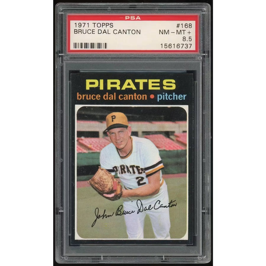 Bruce Dal Canton 1971 Topps #168 Baseball Card | PSA 8.5