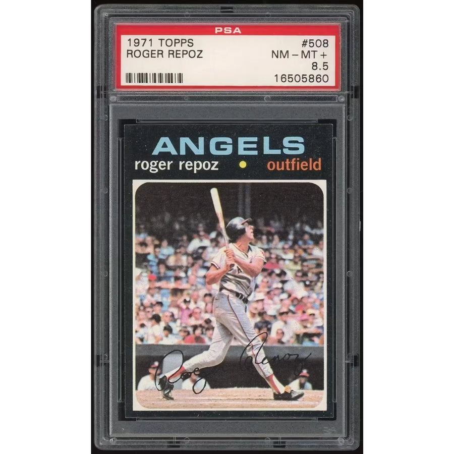 Roger Repoz 1971 Topps #508 Baseball Card | PSA 8.5