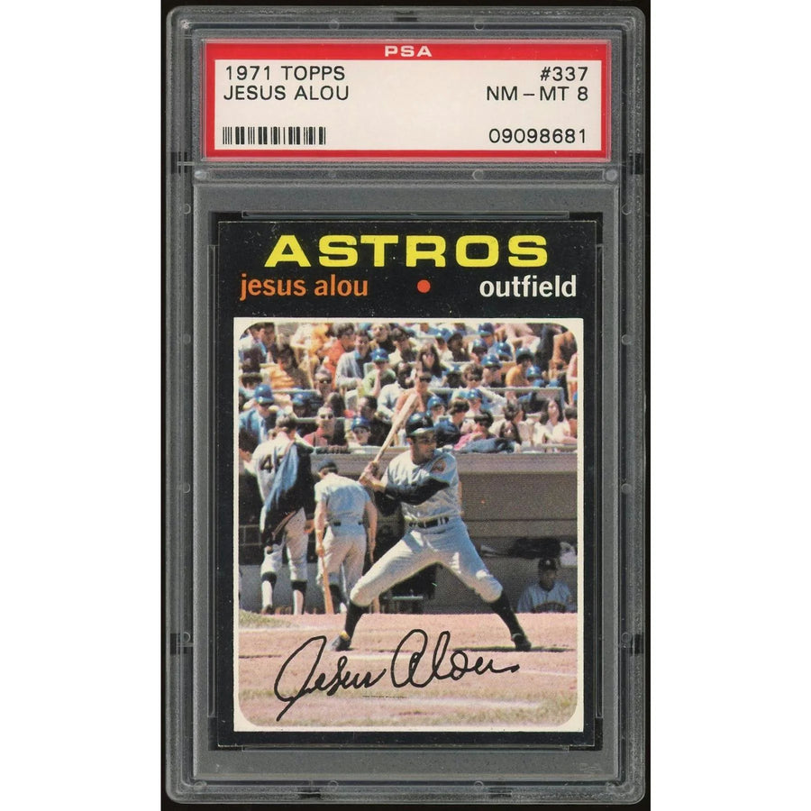 Jesus Alou 1971 Topps #337 Baseball Card | PSA 8