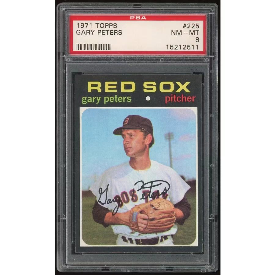 Gary Peters 1971 Topps #225 Baseball Card | PSA 8