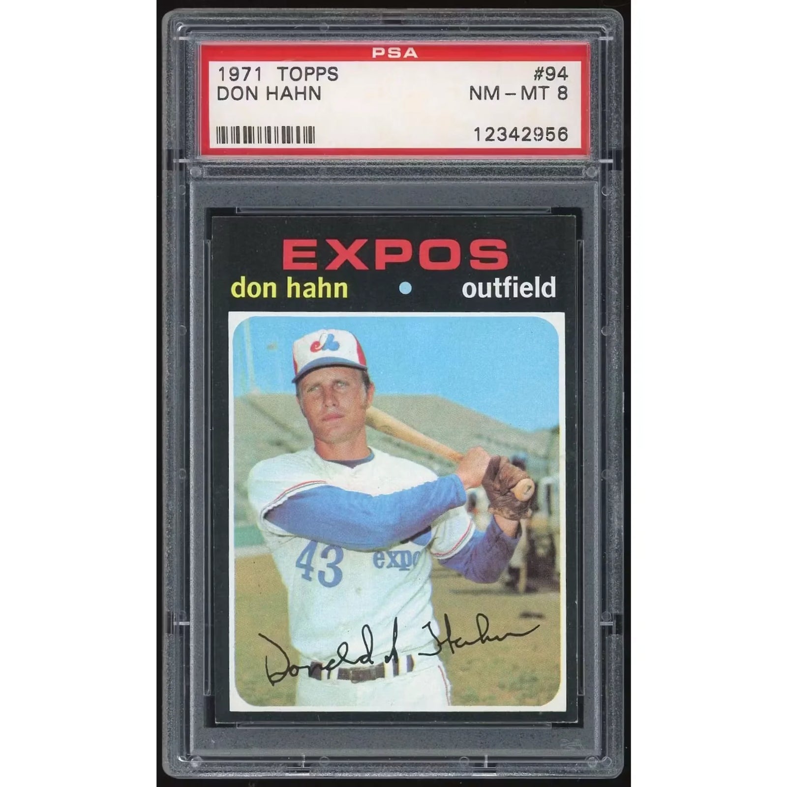 Don Hahn 1971 Topps #94 Rookie Card | PSA 8