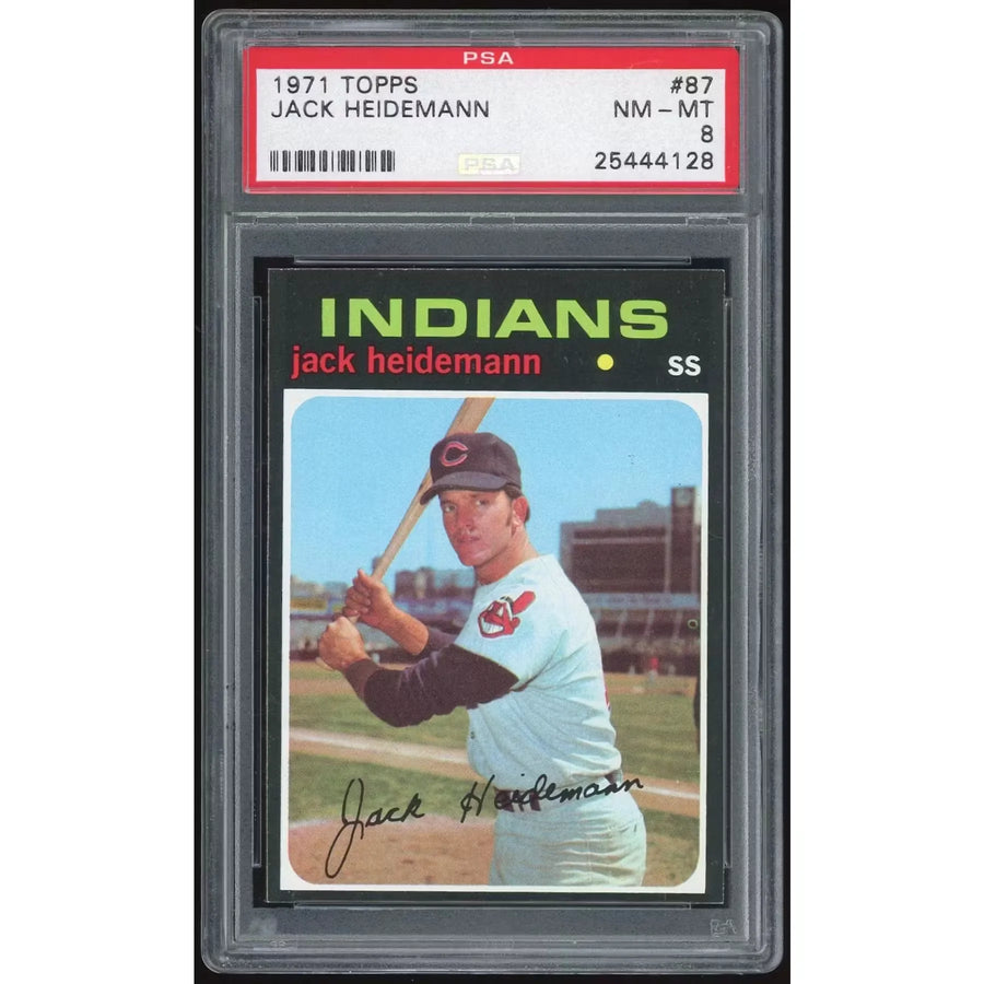 Jack Heidemann 1971 Topps #87 Rookie Card | PSA 8