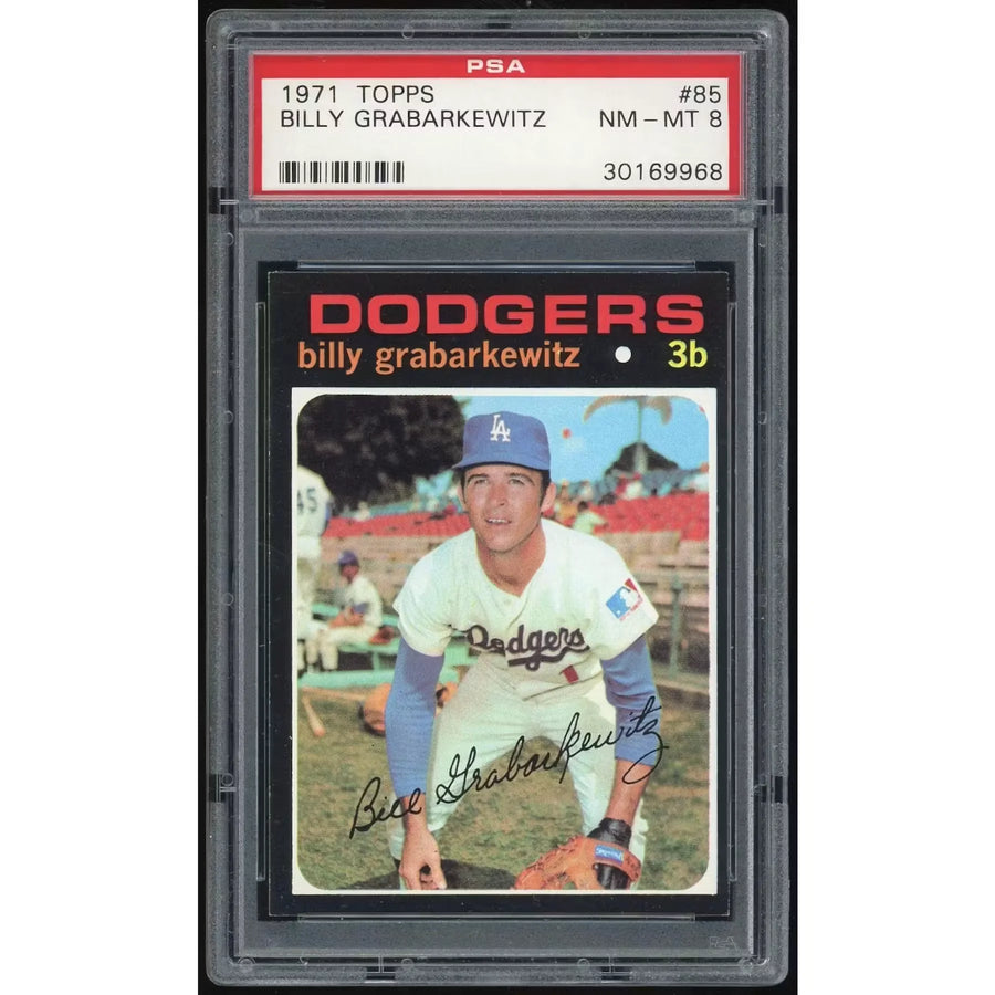 Billy Grabarkewitz 1971 Topps #85 Baseball Card | PSA 8