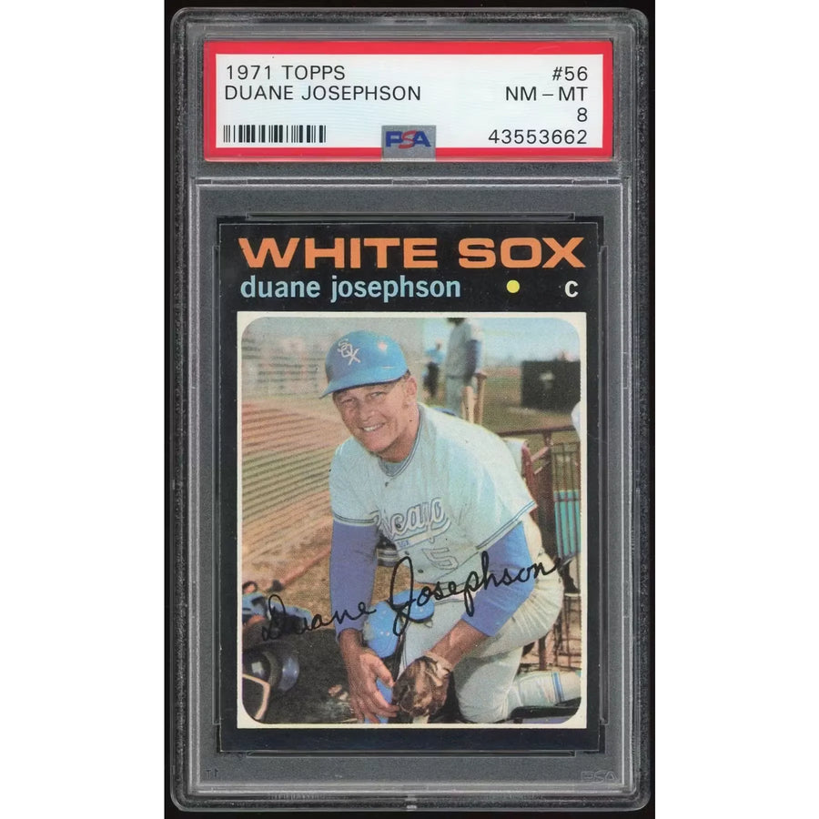 1971 Topps #56 Duane Josephson Baseball Card | PSA 8