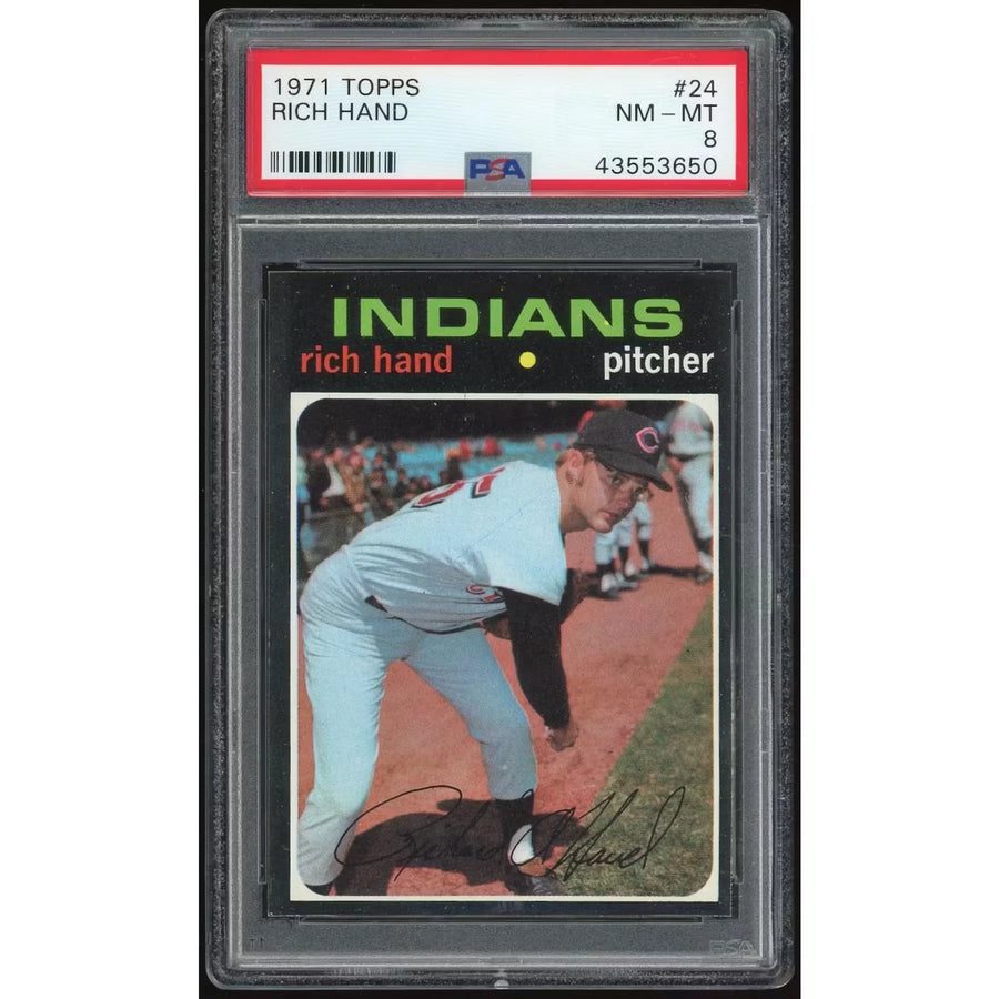 Rich Hand 1971 Topps #24 Rookie Card | PSA 8