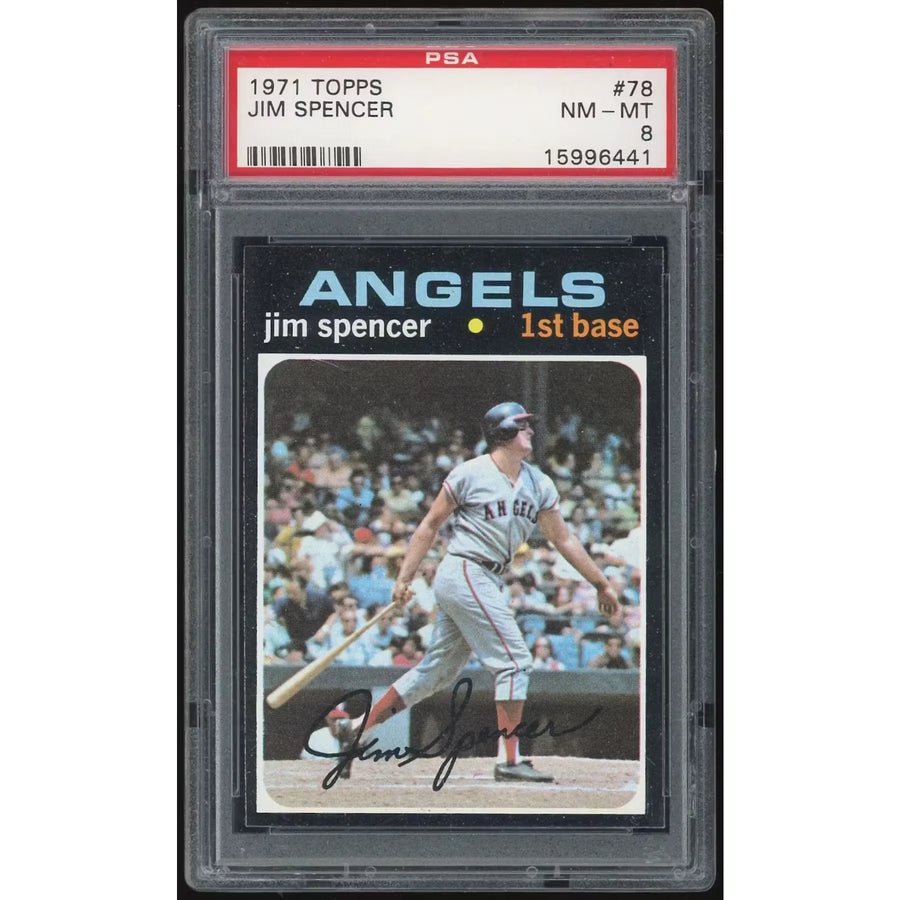 1971 Topps #78 Jim Spencer Baseball Card | PSA 8