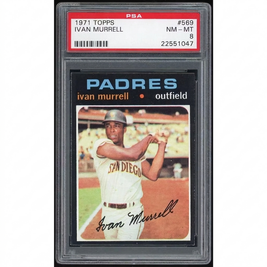 Ivan Murrell 1971 Topps #569 Baseball Card | PSA 8