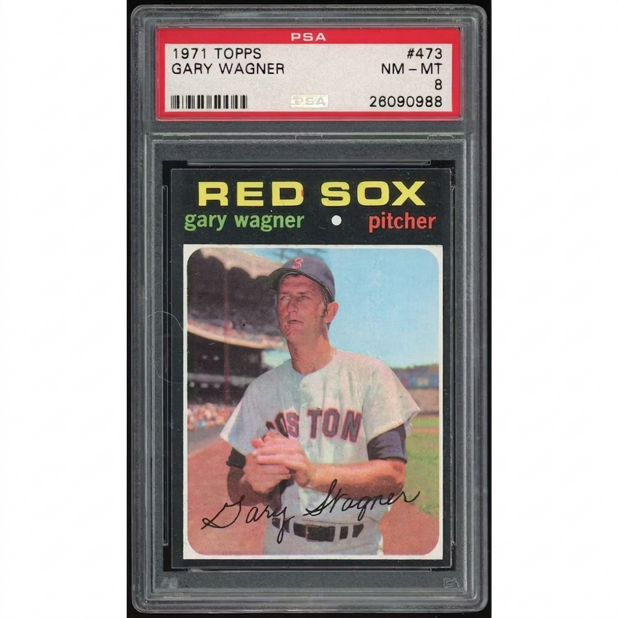 Gary Wagner 1971 Topps #473 Baseball Card | PSA 8