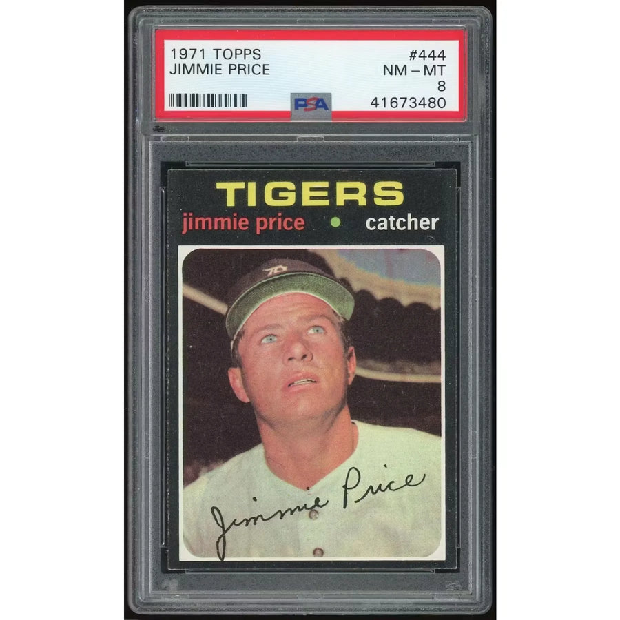 Jimmie Price 1971 Topps #444 Baseball Card | PSA 8
